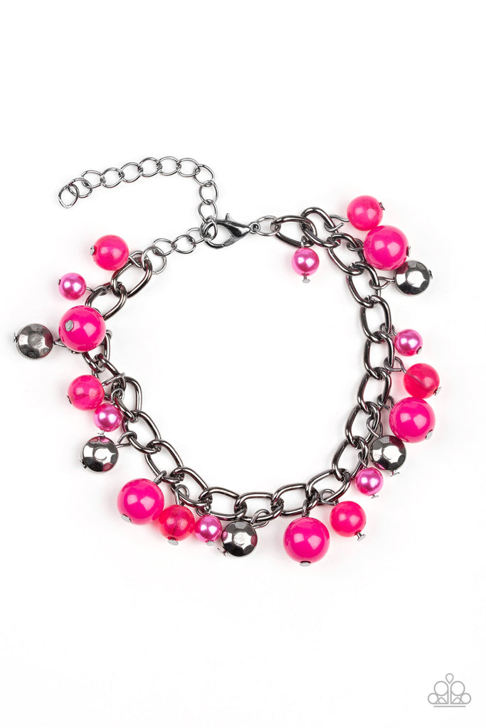 Hold My Drink-Pink Paparazzi Bracelet - The Sassy Sparkle