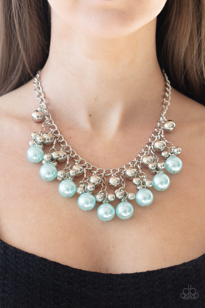 Pearl Appraisal - Blue Pearl Necklace-Paparazzi