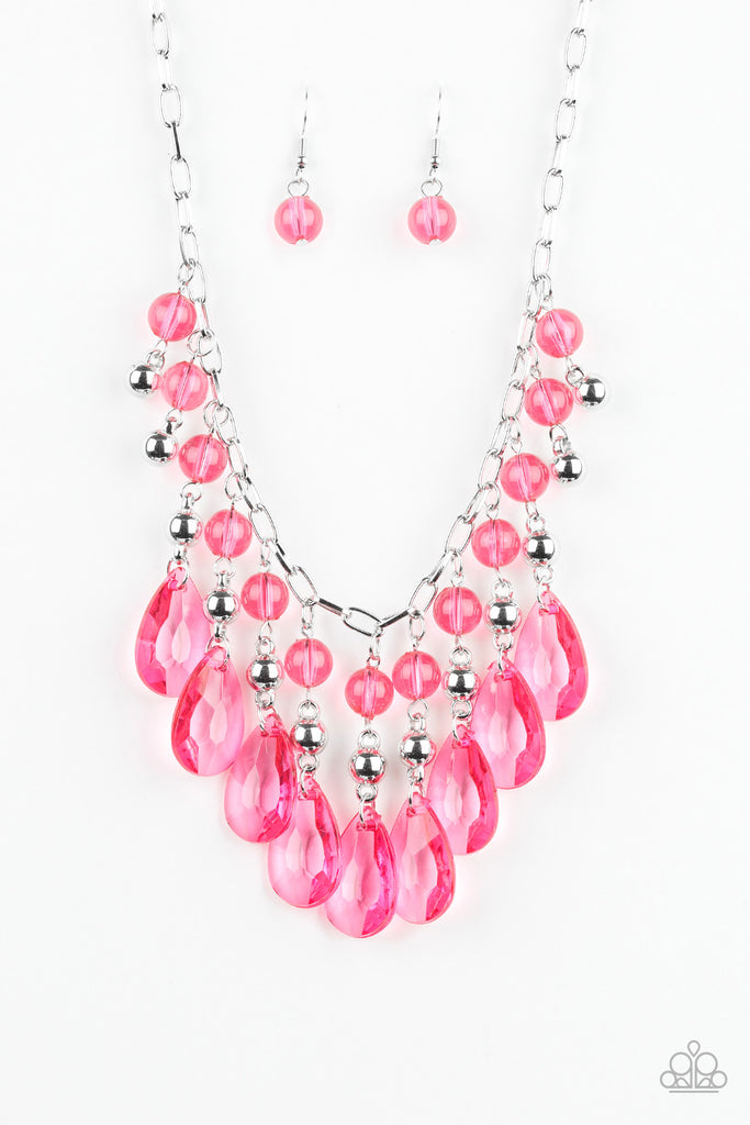 Beauty School Drop Out-Pink Paparazzi Necklace - The Sassy Sparkle