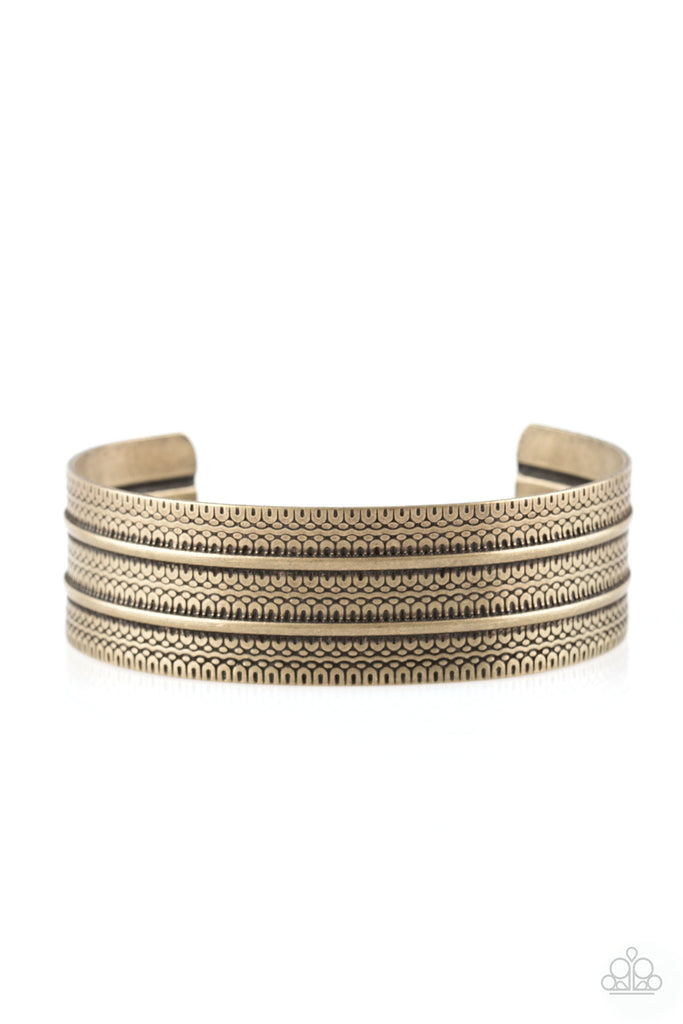 Absolute Amazon-Brass Bracelet-Paparazzi - The Sassy Sparkle