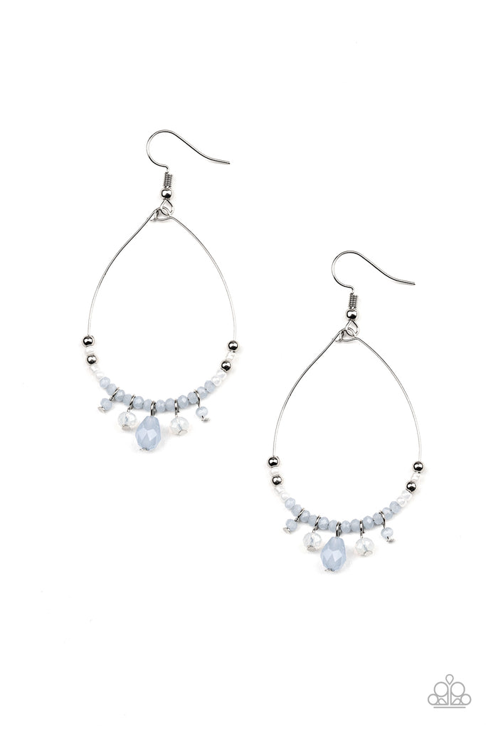 Paparazzi-Exquisitely Ethereal-Blue Earrings - The Sassy Sparkle