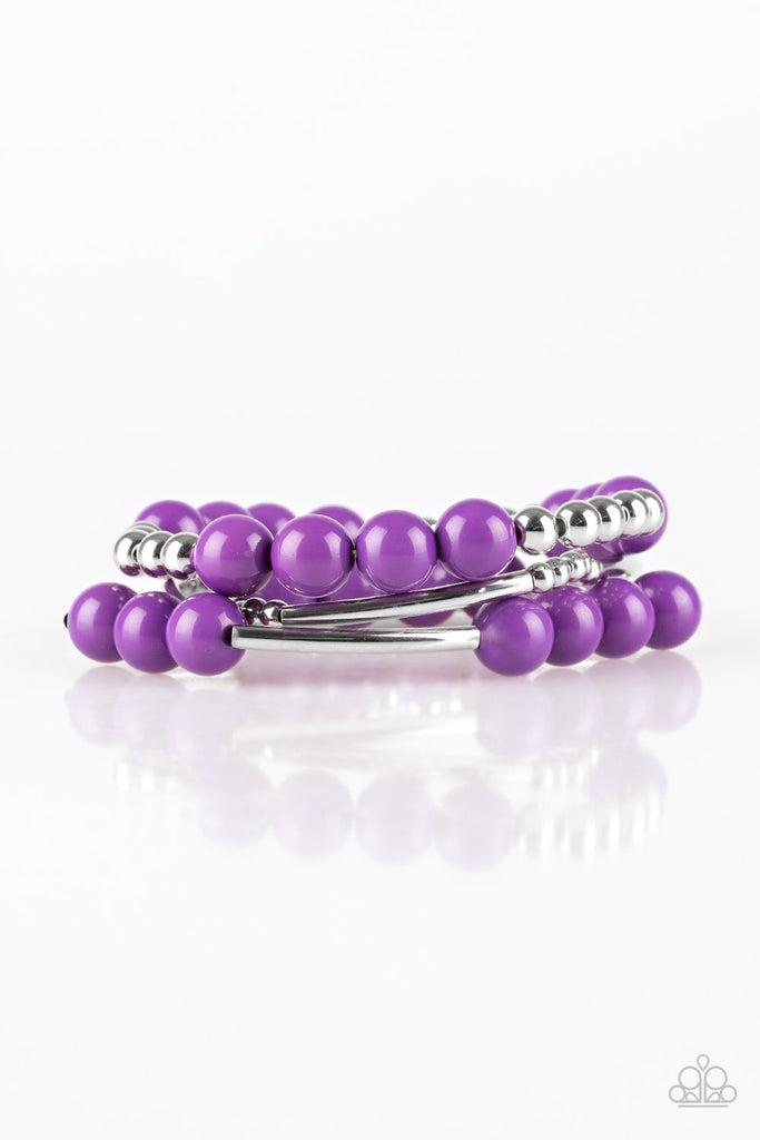 New Adventures - Purple Bracelet-Paparazzi