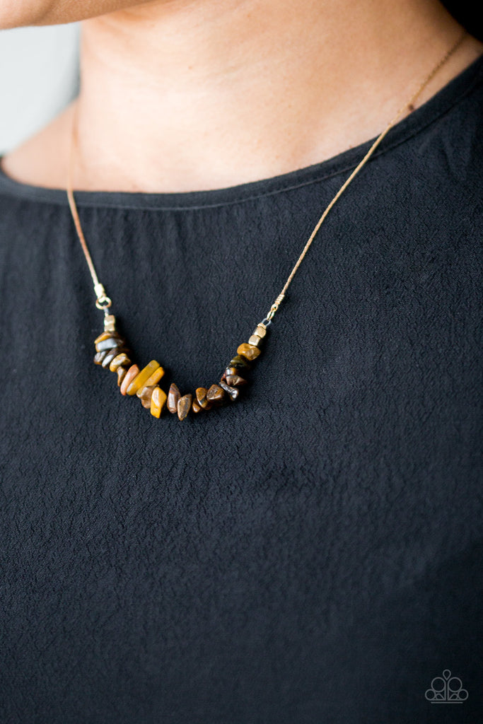 Back to Nature - Brown Necklace-Paparazzi