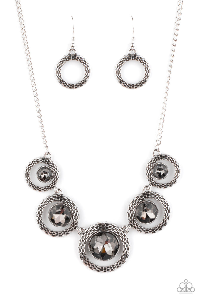 Pixel Perfect-Silver Necklace-Short-Paparazzi - The Sassy Sparkle