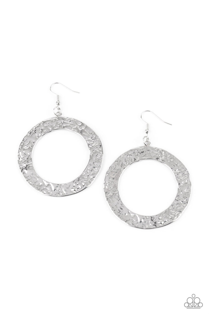 PRIMAL Meridian-Silver Earrings-Paparazzi - The Sassy Sparkle