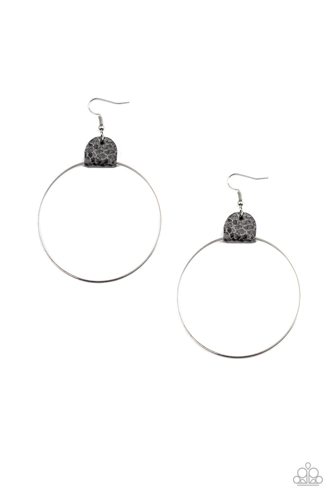 Wild Soul - Silver Hoop Earring-Paparazzi - The Sassy Sparkle