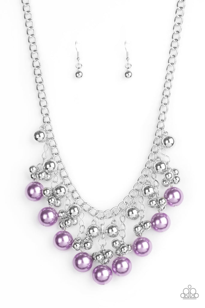 Pearl Appraisal - Purple Pearl Necklace-Paparazzi
