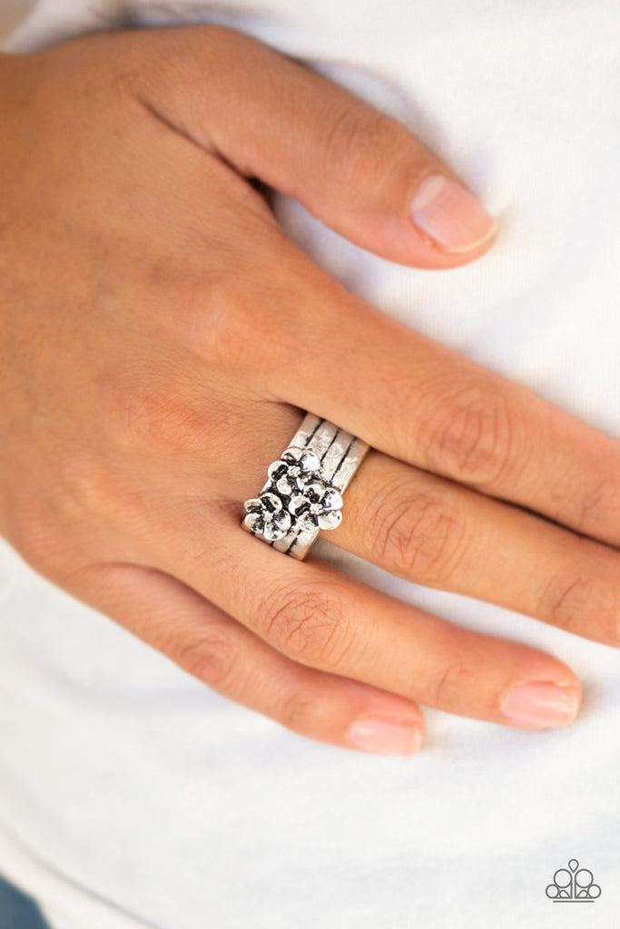 Paparazzi-This ISLAND Is Your ISLAND silver ring - The Sassy Sparkle