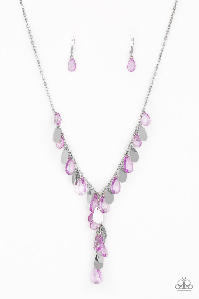Sailboat Sunsets - Purple Necklace-Paparazzi - The Sassy Sparkle