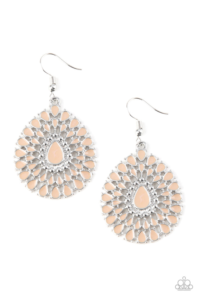 City Chateau-Brown-Paparazzi Earrings - The Sassy Sparkle
