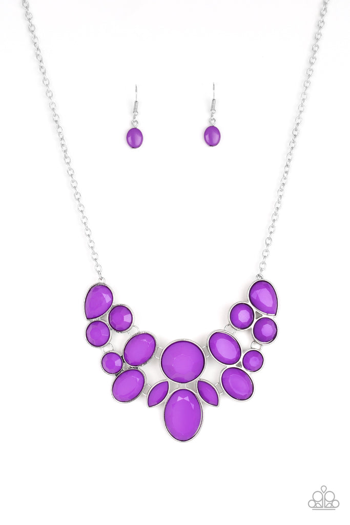 Demi Diva-Purple Necklace-Paparazzi - The Sassy Sparkle
