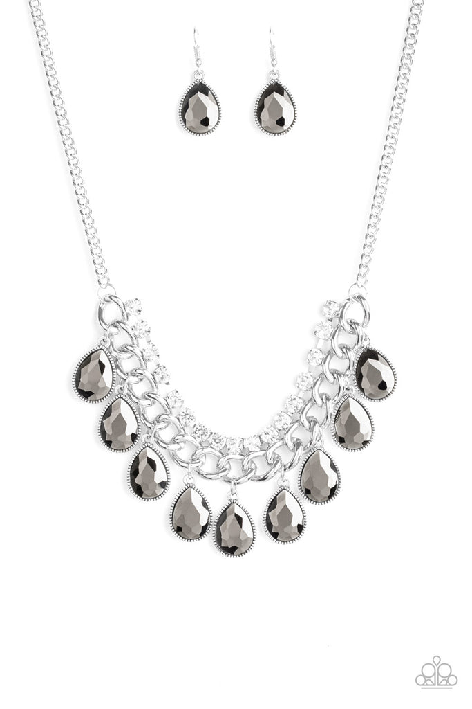 All Toget-HEIR Now-Silver Necklace-Paparazzi - The Sassy Sparkle