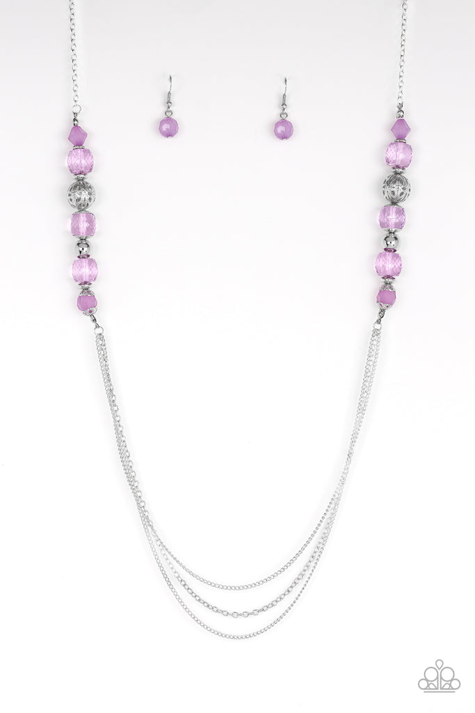 Native New Yorker - Purple Necklace-Paparazzi