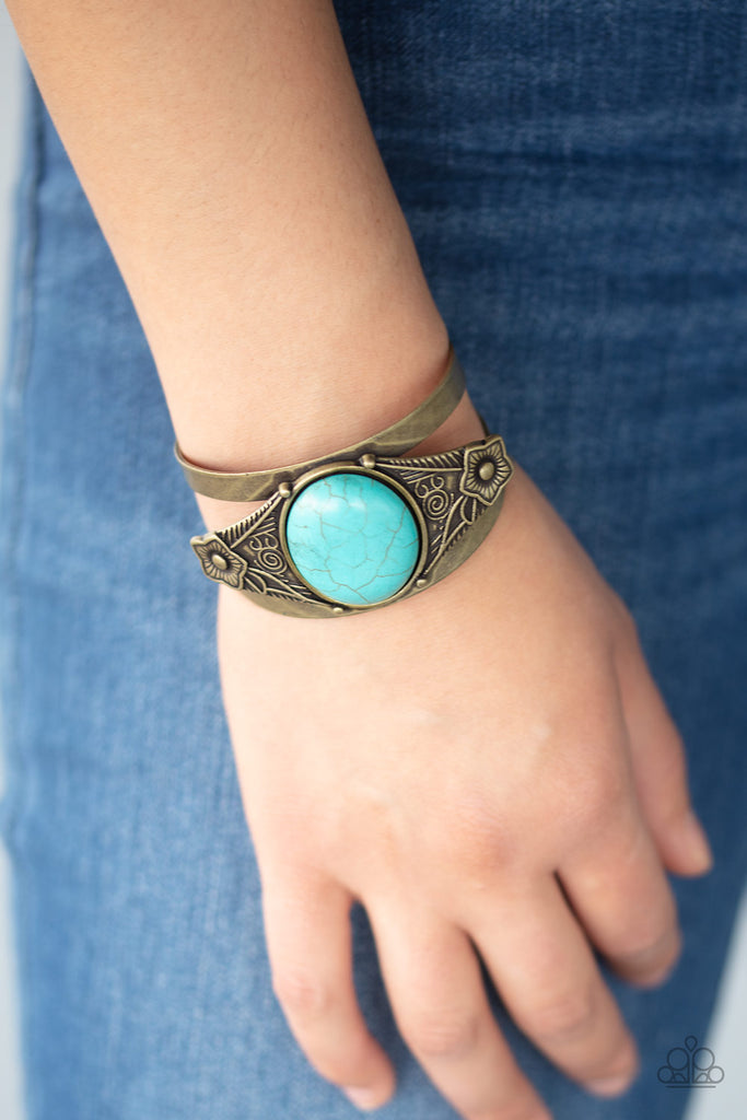 Desert Nature - Brass Stone Bracelet-Paparazzi