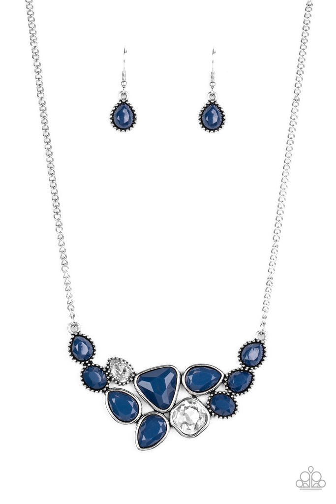 Breathtaking Brilliance - Blue Necklace-Paparazzi - The Sassy Sparkle