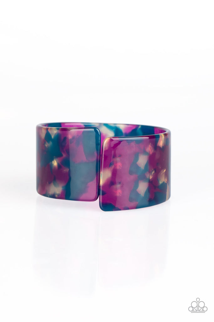 Paparazzi-Groovy Vibes-Multi-acrylic cuff bracelet - The Sassy Sparkle