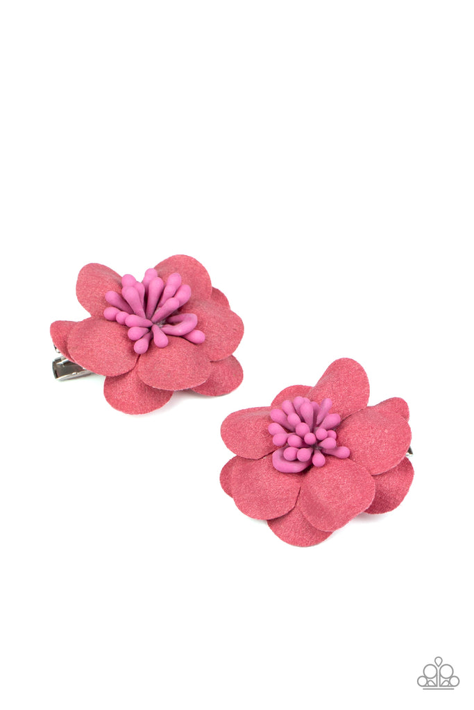 Look At Her Grow-Pink Hair Clip-$5 Paparazzi-Set of 2 - The Sassy Sparkle