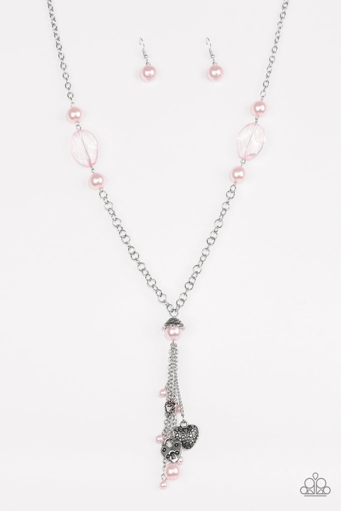 Heart-Stopping Harmony - Pink Pearl Necklace-Paparazzi