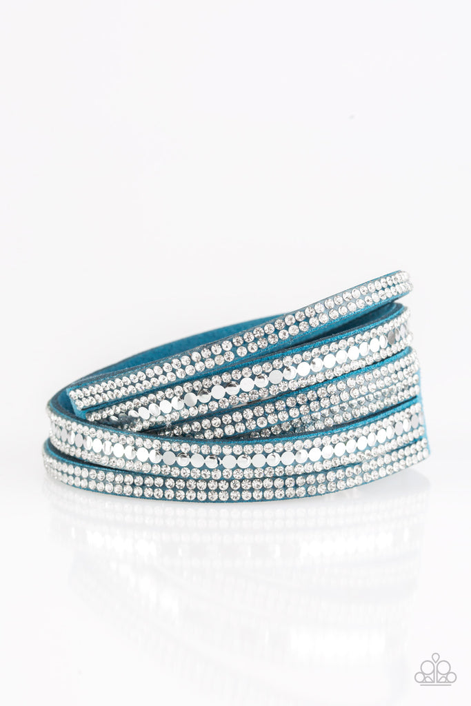 Rock Star Attitude - Blue Urban Bracelet-Paparazzi