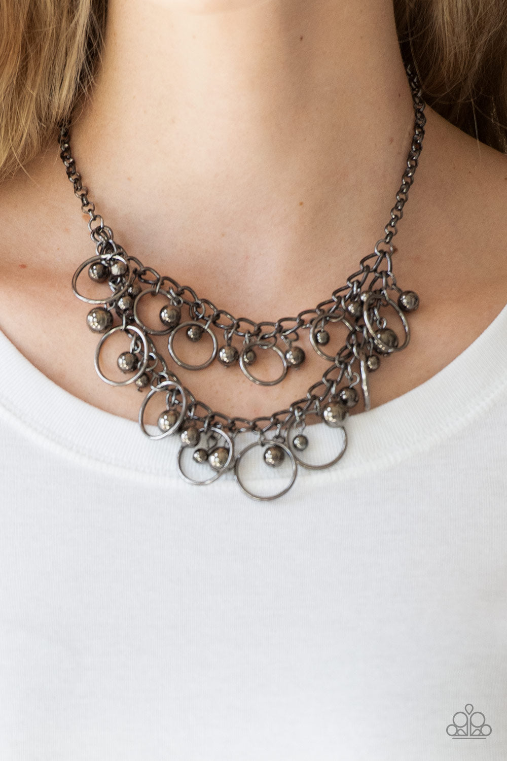 Gunmetal deals choker paparazzi