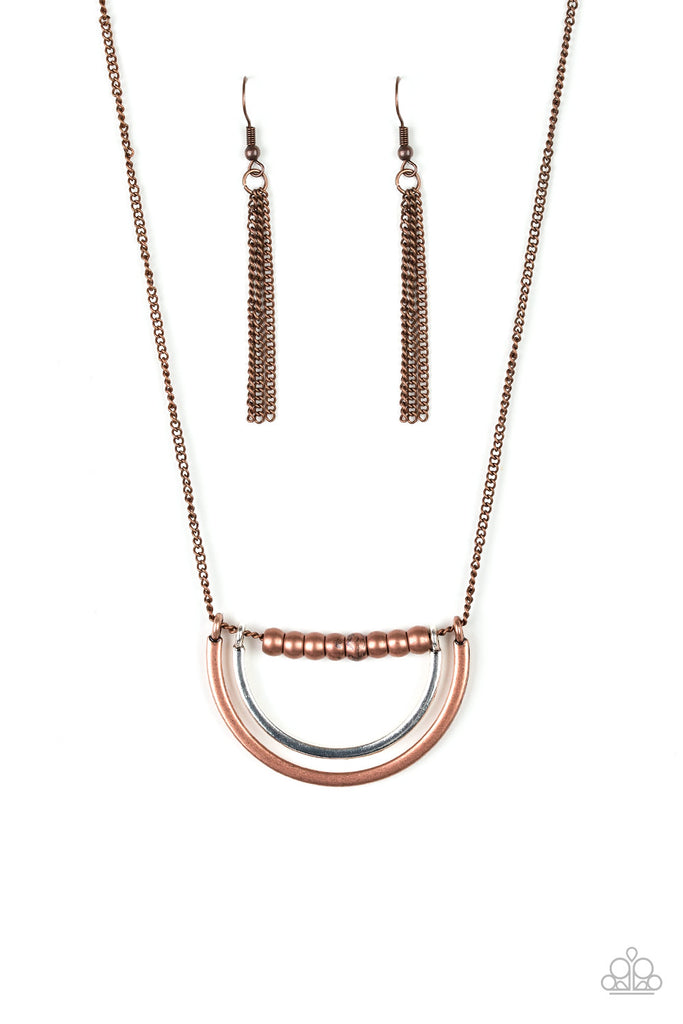 Artificial Arches - Copper Necklace-Paparazzi - The Sassy Sparkle