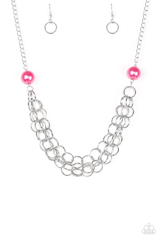 Daring Diva - Pink Necklace-Pearl - The Sassy Sparkle