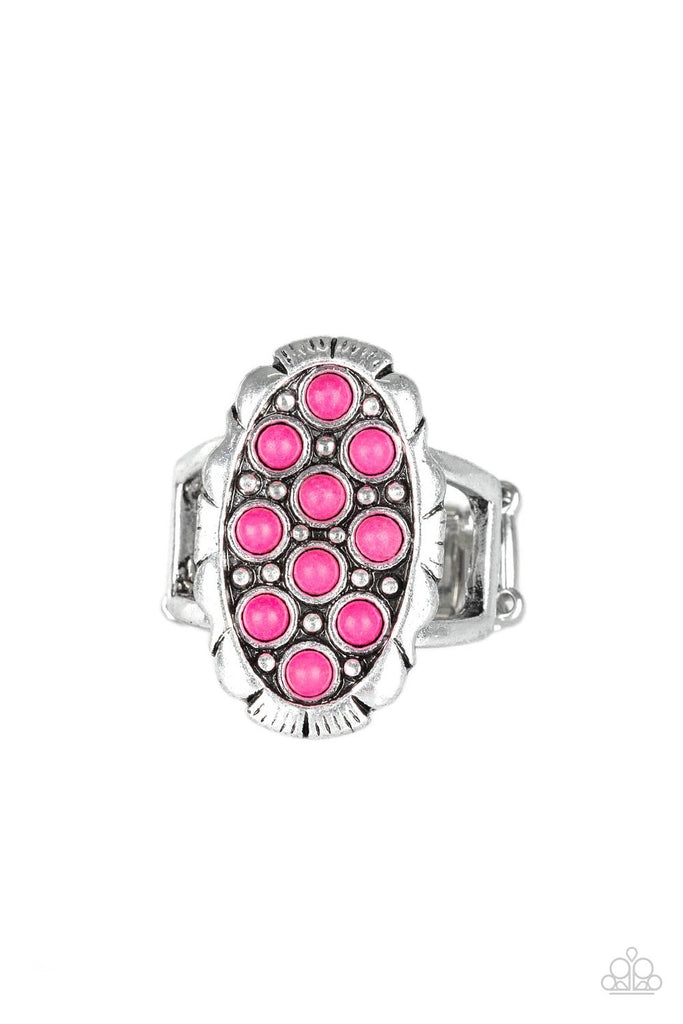 Cactus Garden - Pink Ring-Paparazzi - The Sassy Sparkle