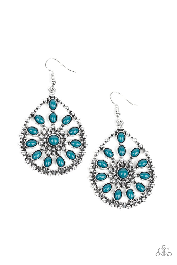 Free To Roam-Blue Earring-Paparazzi - The Sassy Sparkle