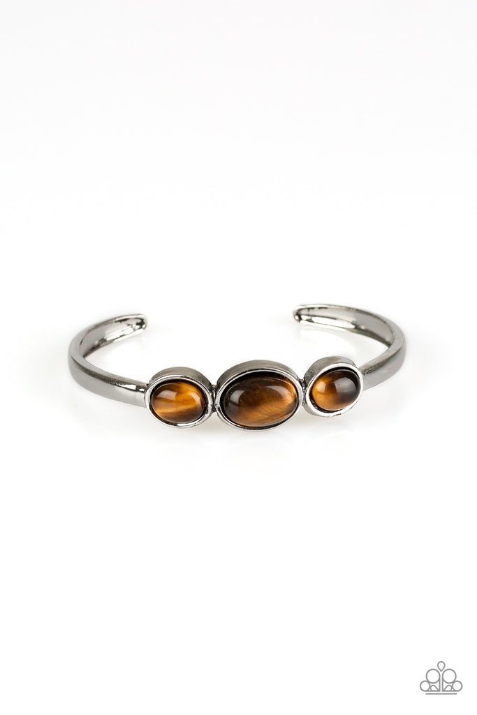 ROAM Rules-Brown Tiger's Eye Cuff-Paparazzi - The Sassy Sparkle
