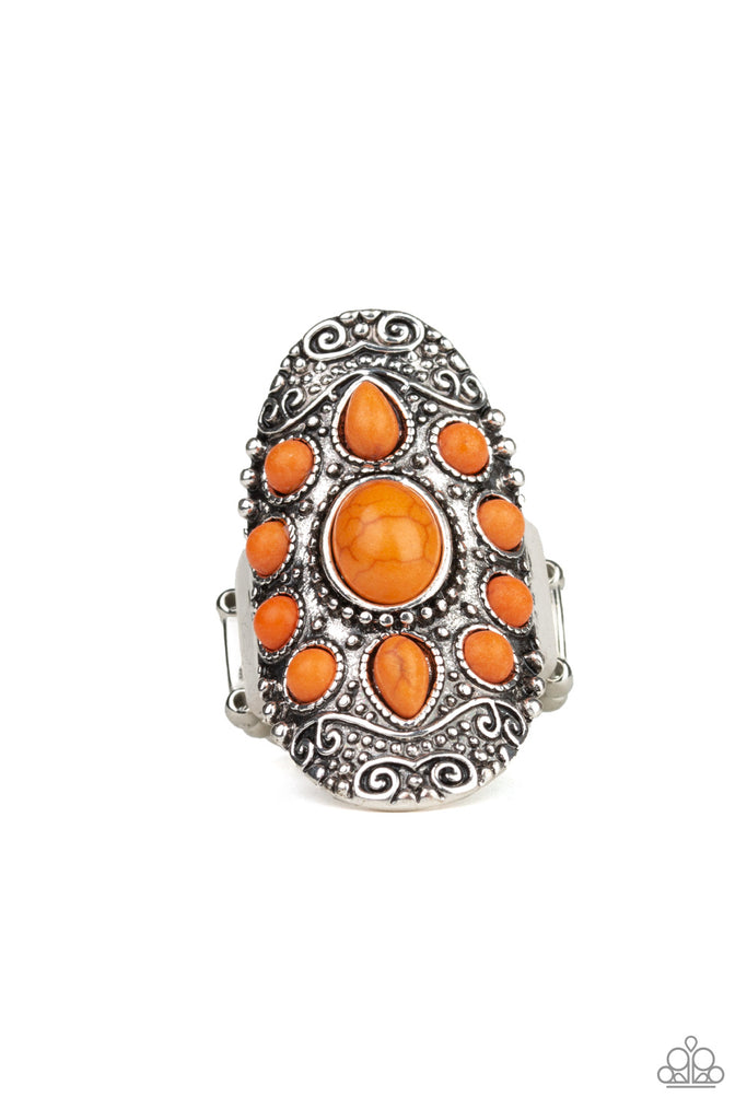 Stone Sunrise-Orange Paparazzi Ring - The Sassy Sparkle