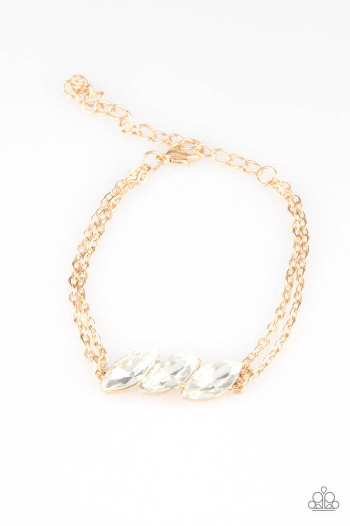 Pretty Priceless-Gold Bracelet-Paparazzi - The Sassy Sparkle
