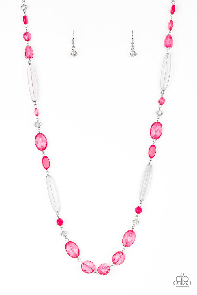 Quite Quintessence-Pink Paparazzi Necklace - The Sassy Sparkle