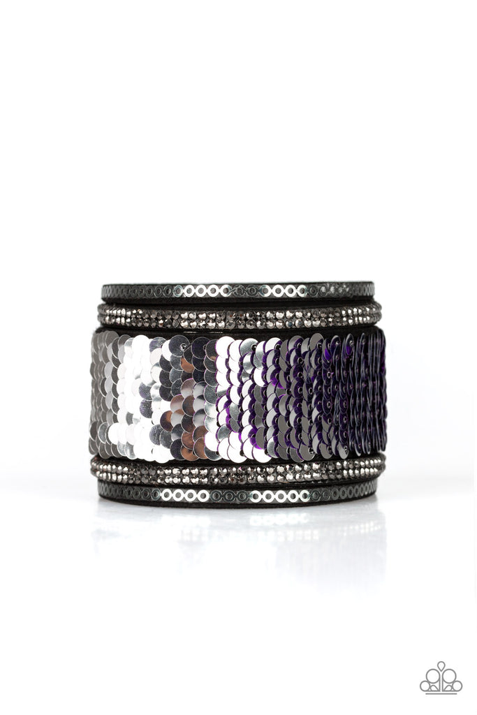 Heads Or MERMAID Tails - Purple/Silver Bracelet-Paparazzi