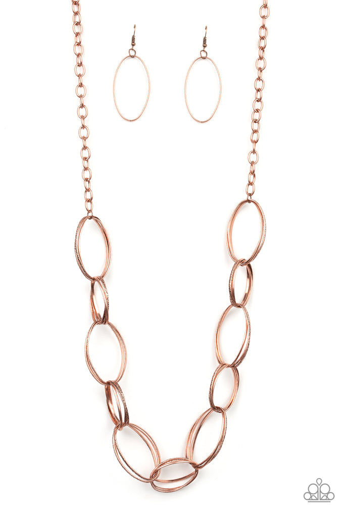Ring Bling - Copper Necklace-Paparazzi