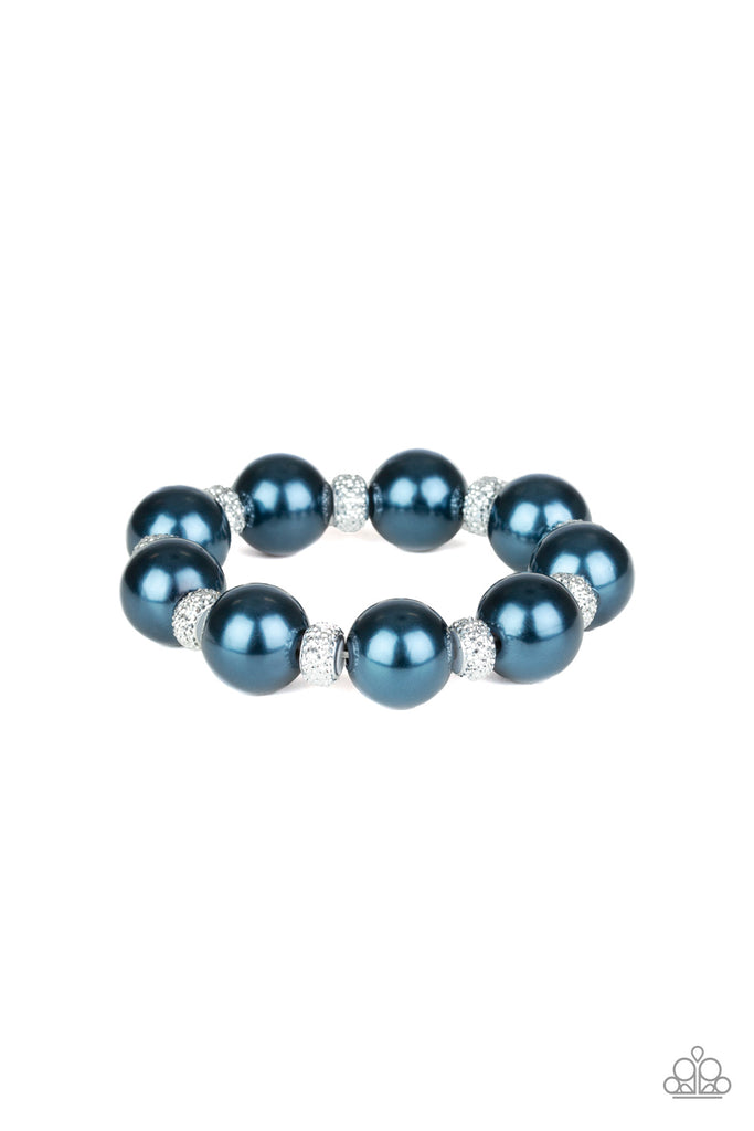 Extra Elegant - Blue Pearl Bracelet-Paparazzi