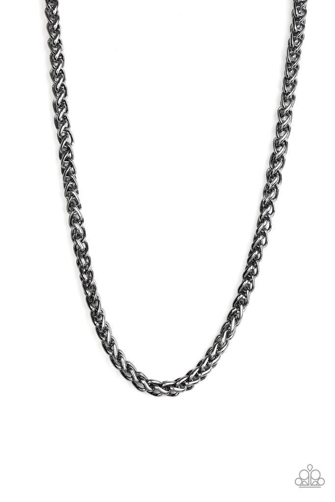 Big Talker - Black Gunmetal Urban Necklace-Paparazzi