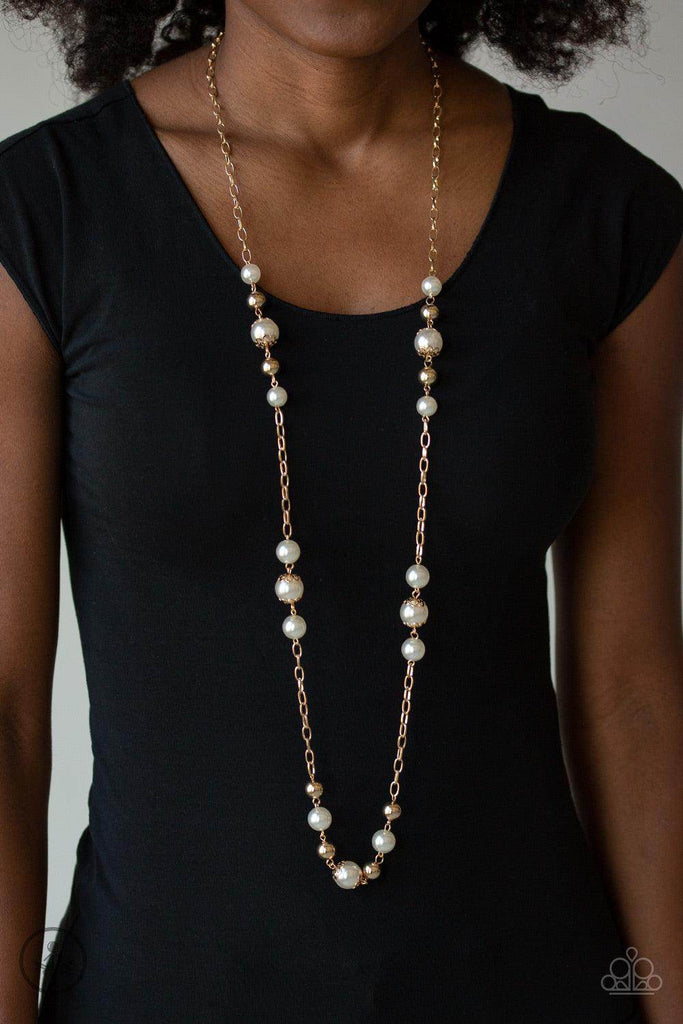 Wall Street Waltz - Gold-Necklace-Paparazzi