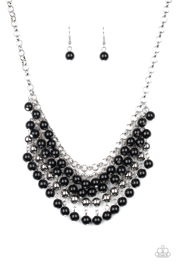 Jubilant Jingle - Black Necklace-Paparazzi