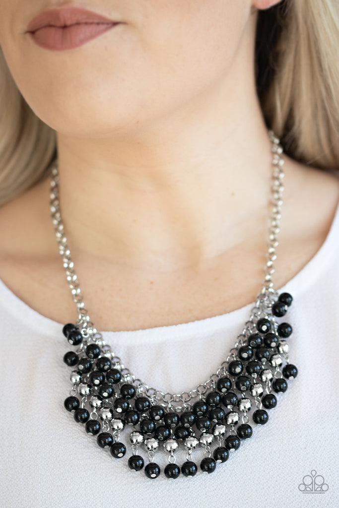 Jubilant Jingle - Black Necklace-Paparazzi - The Sassy Sparkle