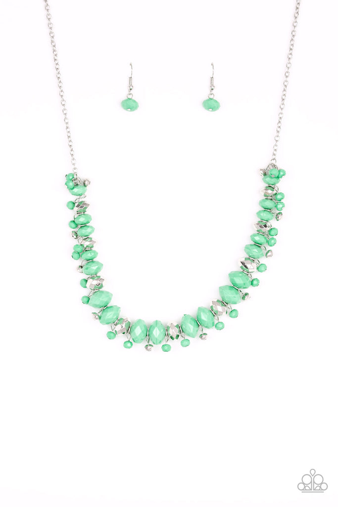 Paparazzi-BRAGs to Riches-Green Necklace - The Sassy Sparkle