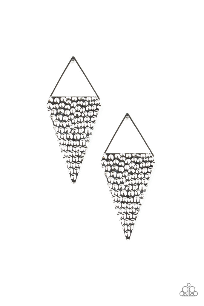 Have A Bite - Silver Post Earring-Paparazzi