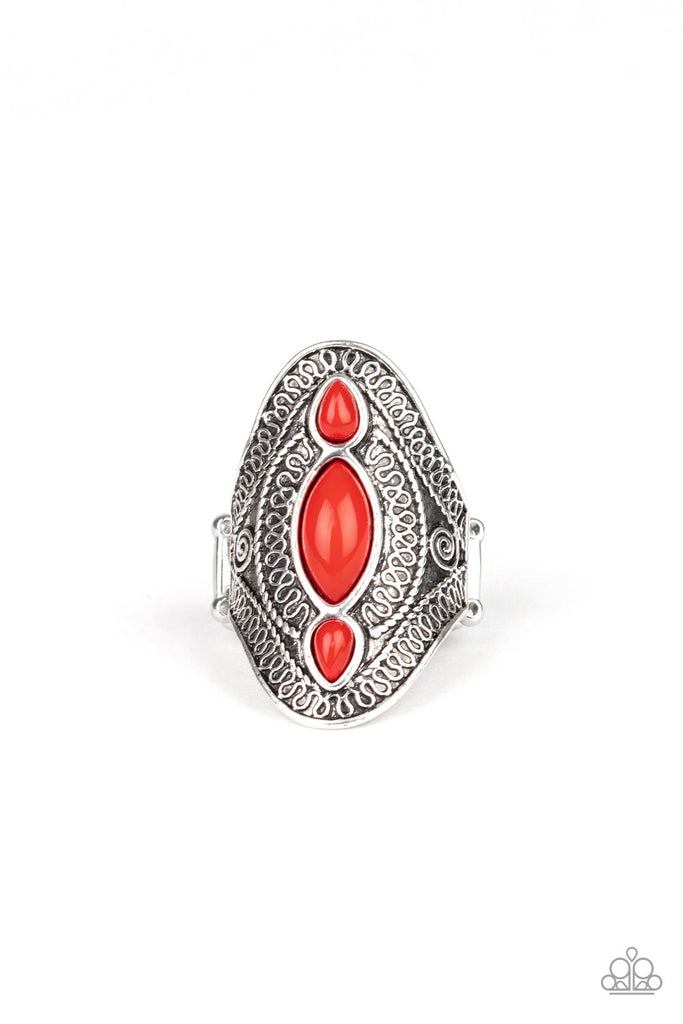 Paparazzi Kindred Spirit-Red Stone Ring - The Sassy Sparkle
