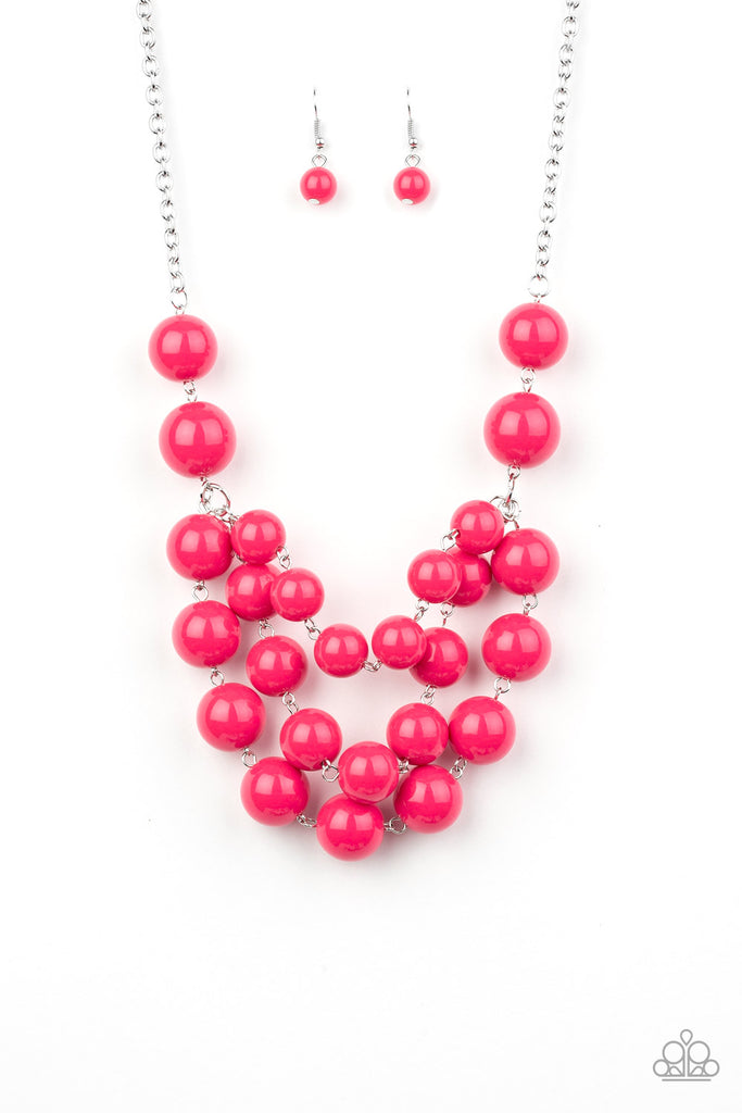 Miss Pop-YOU-larity - Pink Necklace-Paparazzi