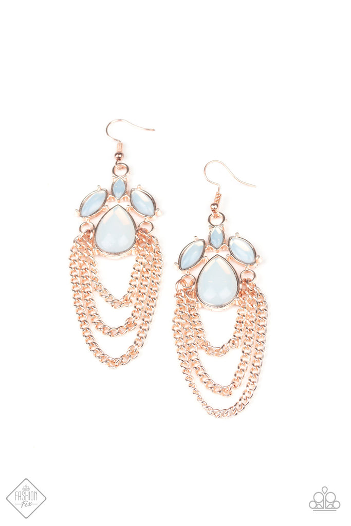 Paparazzi-Opalescence Essence-Copper Earrings-Shiny Copper - The Sassy Sparkle