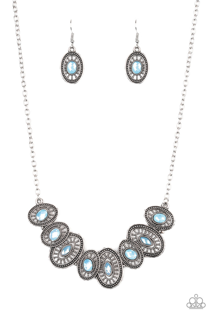 Trinket Trove - Blue Necklace-Paparazzi - The Sassy Sparkle