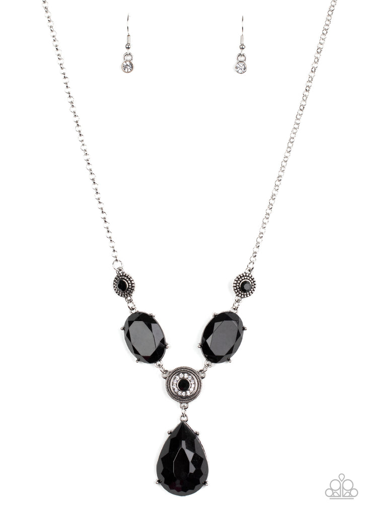 Heirloom Hideaway - Black Necklace-Paparazzi - The Sassy Sparkle