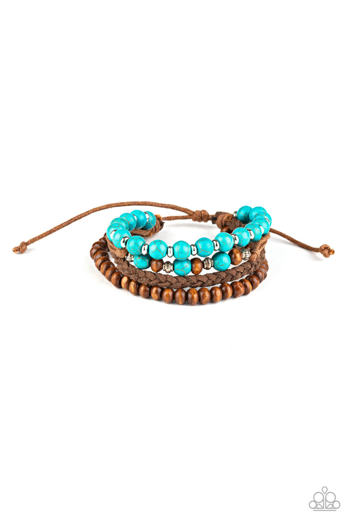 Renewable Energy - Blue Stone Bracelet-Paparazzi - The Sassy Sparkle