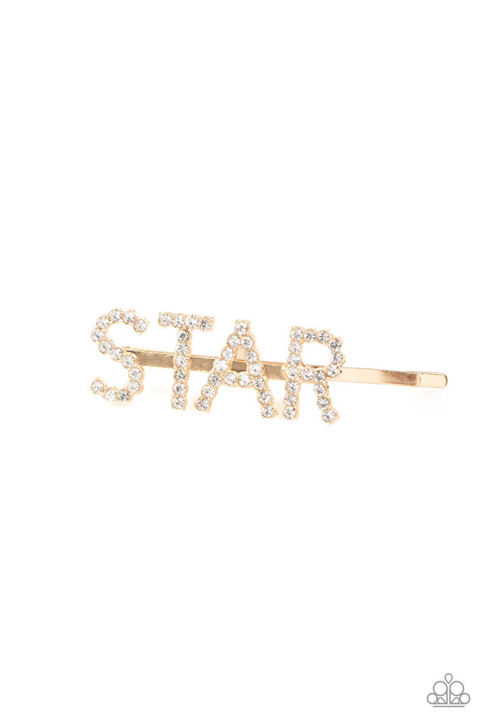 Star In Your Own Show - Gold Paparazzi Hair Accessory - The Sassy Sparkle