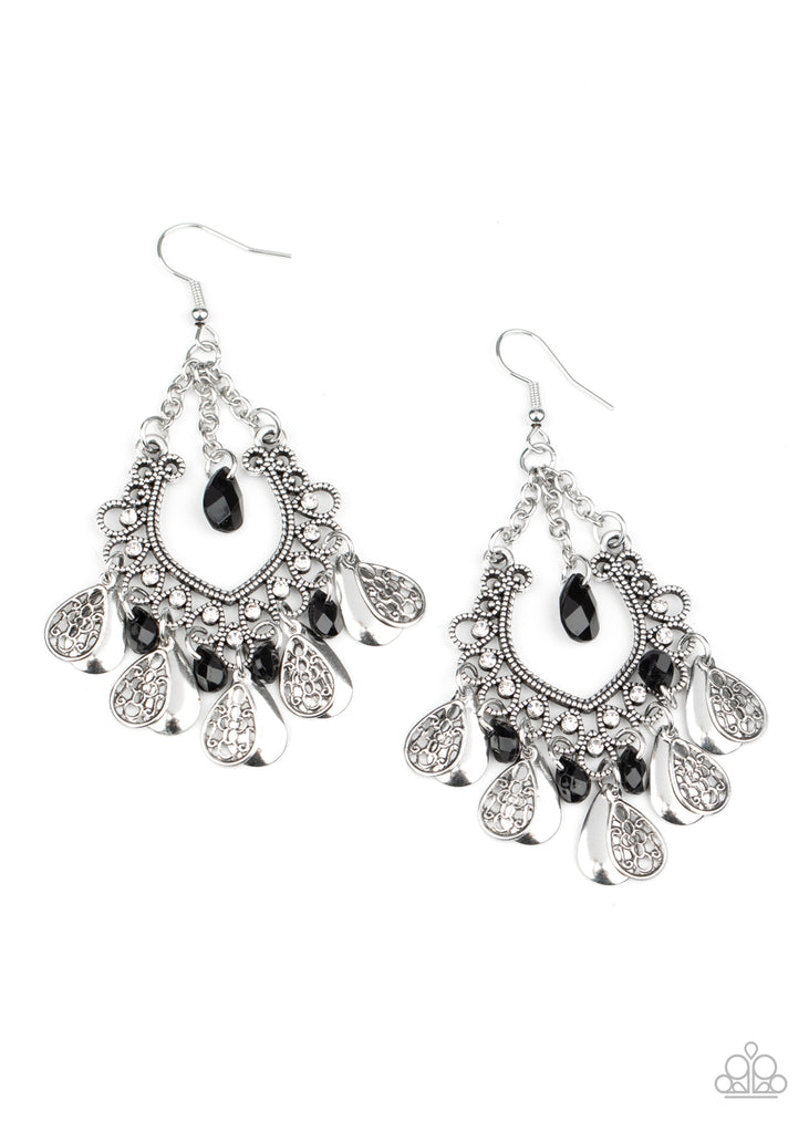 Musical Gardens - Black Paparazzi Earring - The Sassy Sparkle