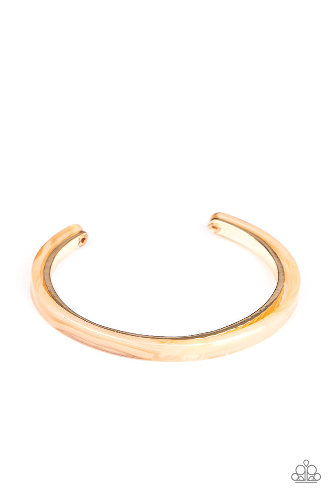 HAUTE On The Trail - Gold Bracelet-Paparazzi